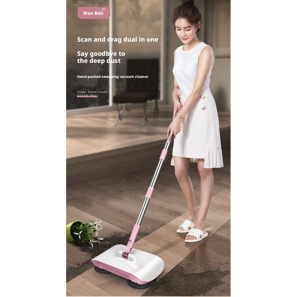 Spot Goods Hand-Push Sweeper for Home Use Broom and dustpan set