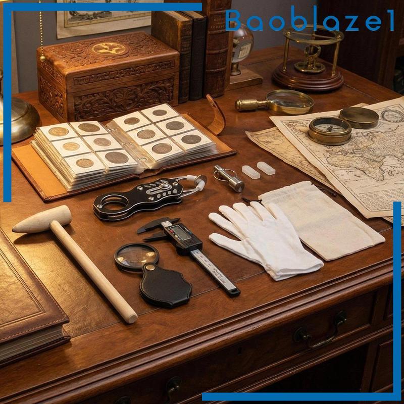 [Baoblaze1] Pocket Coin Pinger Test Kit เครื่องมือทดสอบเหรียญเหรียญทองและเงินเหรียญ Ping