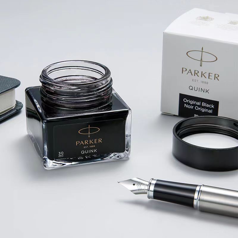 PARKER派克钢笔专用非碳素墨水不堵笔黑色墨水 ปากกาหมึกซึม PARKER Parker หมึกพิเศษแบบไม่มีคาร์บอน หมึกสีดำไม่อุดตัน
