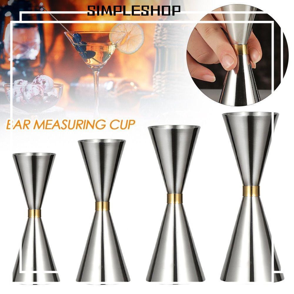 SIMPLESHOP บาร์วัด Jigger การวัดภายในสแตนเลส Double Didi Jigger, Hot OZ/ML Shot ญี่ปุ่น Jigger Home