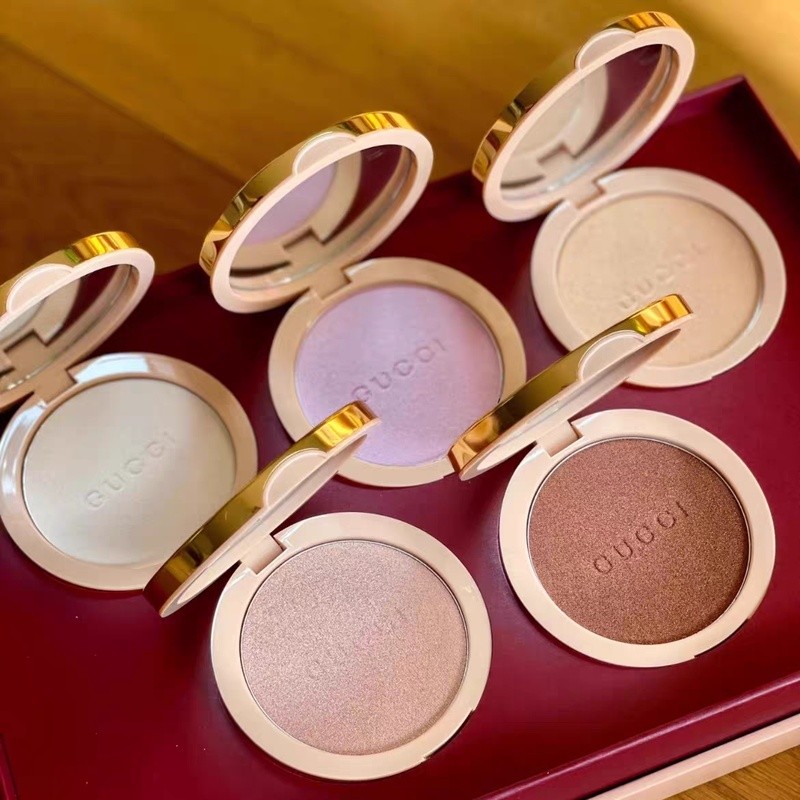 ((Mumus Shop) Gel Highlighting Powder 10g!01#Sunrise โกลด์ซอฟท์แชมเปญ 02#Frosted ม่วง เพิร์ล ลาเวนเด