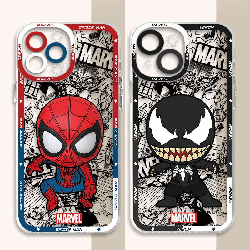 SAMSUNG Marvel Spider-Man Venom Deadpoolเคสโทรศัพท์สําหรับSamsung Galaxy A13 A22 A23 A24 A32 A33 A42