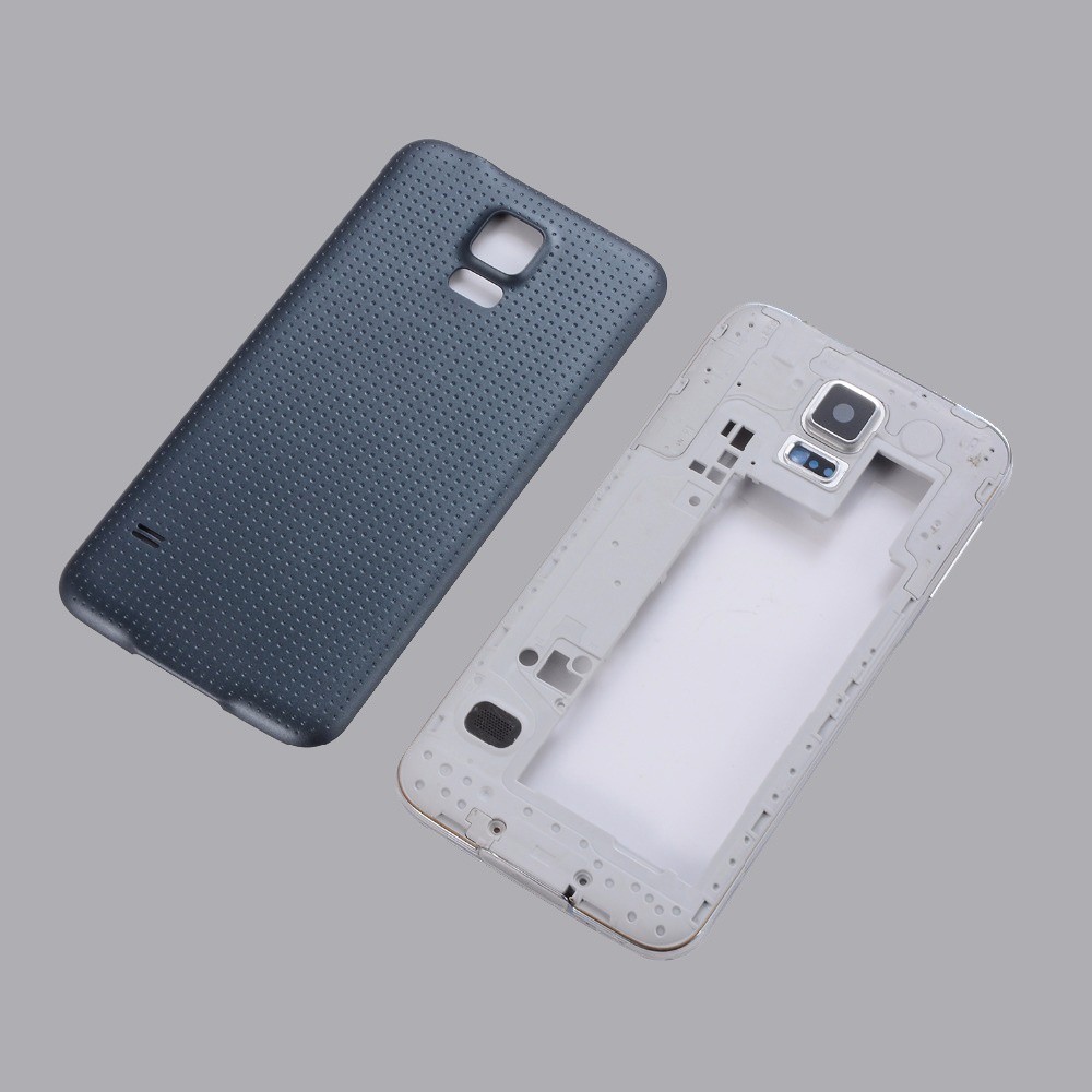 สําหรับ Samsung Galaxy S5 i9600 G900F G900T G900V G900M G900P G900A กรอบกลาง Bezel ฝาครอบ + แบตเตอรี