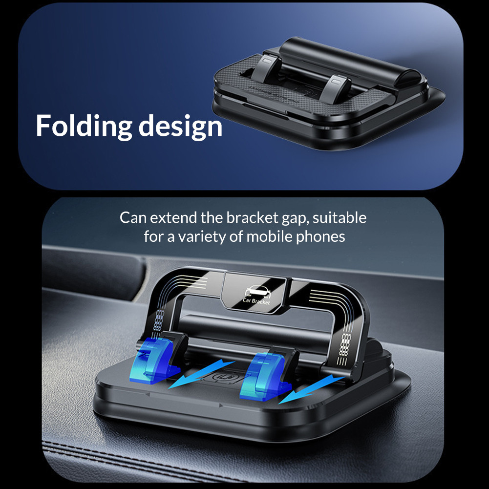 ที่วางมือถือในรถ 2in1 พับได้ หมุน 360° ฐานกันลื่น เจลยึดแน่น ไม่ต้องติดตั้ง ราคา ถูกที่สุด ดีลบีเคเค แกลเลอรีภาพที่ 4