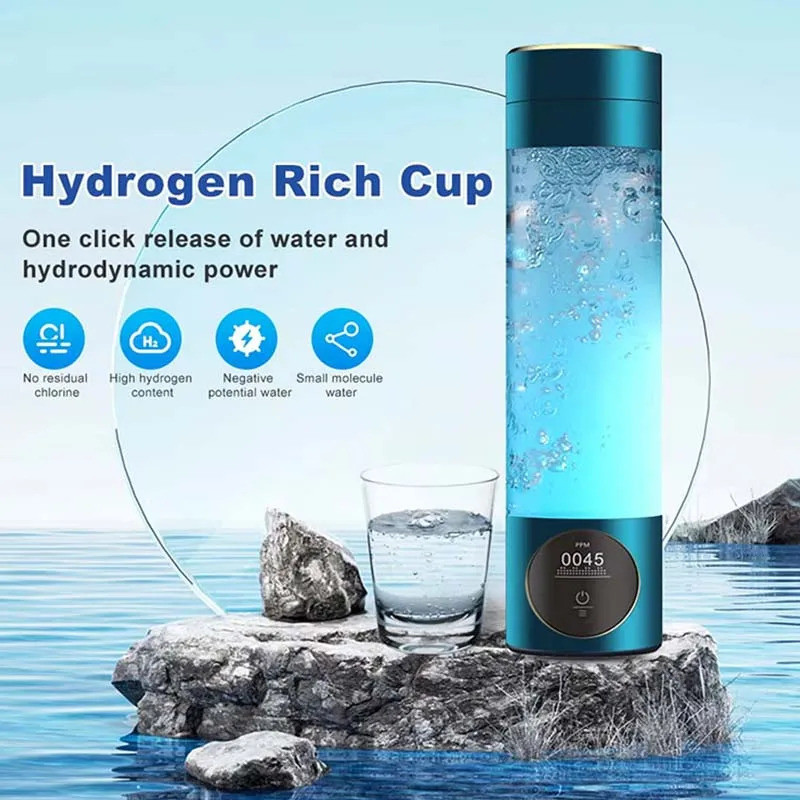 Hydrogen Generator ถ้วยกรองน้ํา 280ML อัลคาไลน์ Maker Hydrogen-Rich Water แบบพกพา SPE PEM H2 Electro