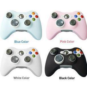 XBOX360 Handle Wired Handle Silicone Case Protective Case Soft Case Black White Blue Red Purple