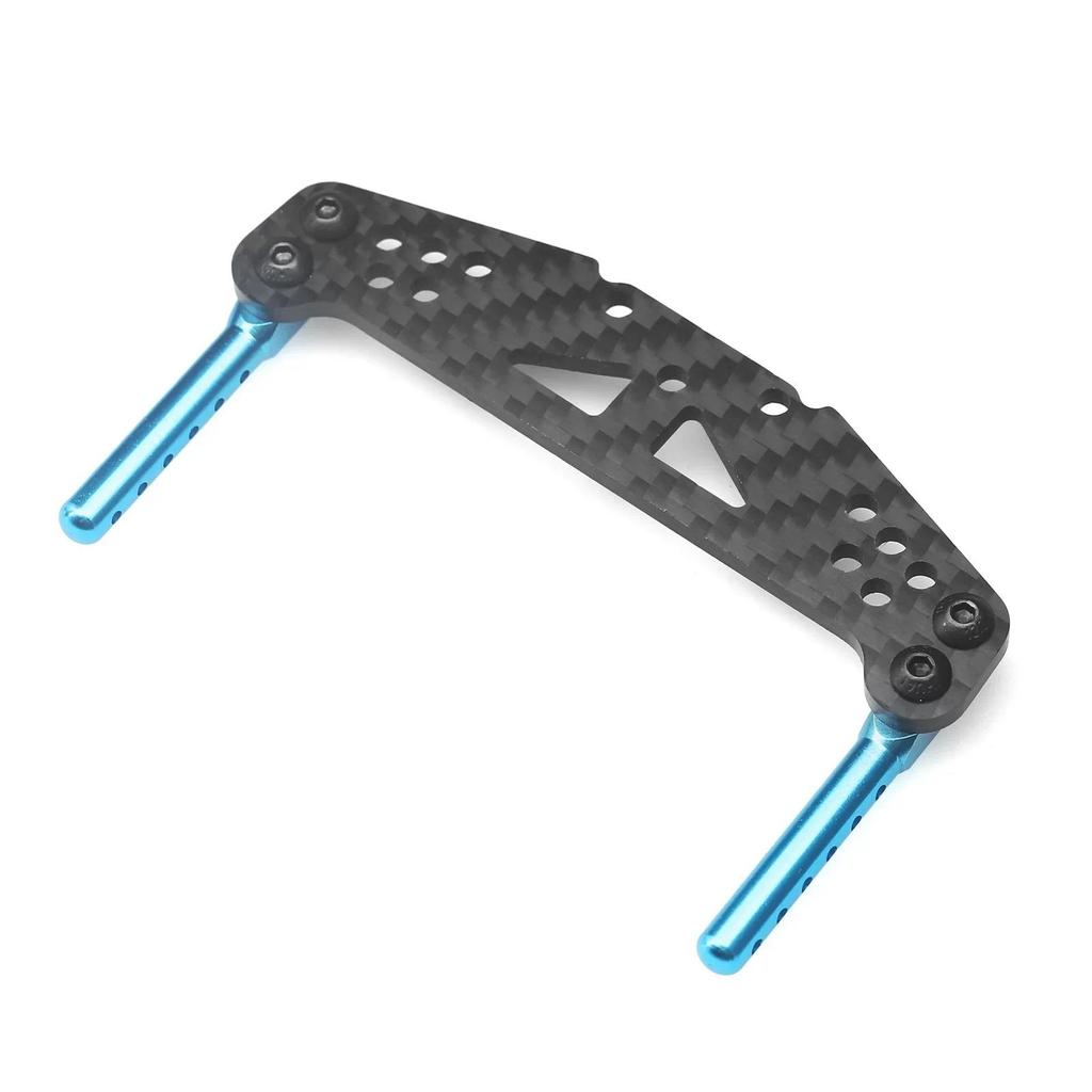คาร์บอนไฟเบอร์ด้านหน้าด้านหลัง Shock Tower Body Mount โพสต์ Damper Stay สําหรับ Tamiya TT01 TT-01 1/10 RC รถอะไหล่อัพเกรด