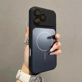 เปลี่ยนทันที 17 เคสโทรศัพท์แม่เหล็กสําหรับRealme C53 C51 หมายเหตุ 50 หน้าต่างขนาดใหญ่AG Matteแม่เหล็กTPUเคสโทรศัพท์เลนส์ป้องกัน