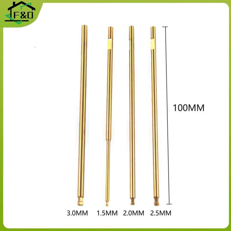 F&O Hex Ball Tip 1.5 2.0 2.5 3.0 มม.สกรูไดร์เวอร์พินสําหรับ FPV RC รุ่นรถเรือเครื่องบิน
