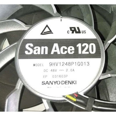 9HV1248P1G013 48V 2.0A ของแท้จากญี่ปุ่น SANYO SANYO กรอบอลูมิเนียมพัดลมปริมาณอากาศสูง