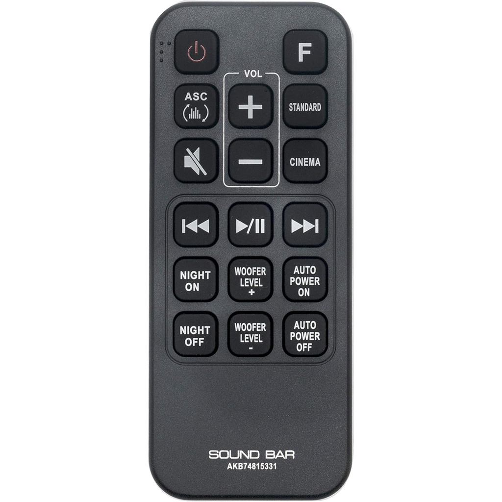 ลูกชาย74815331 เปลี่ยนรีโมทคอนโทรลสําหรับ LG Soundbar ซับวูฟเฟอร์ SH2 SH4 SPH5B-W SH4D SPJ4B-W SHC4 