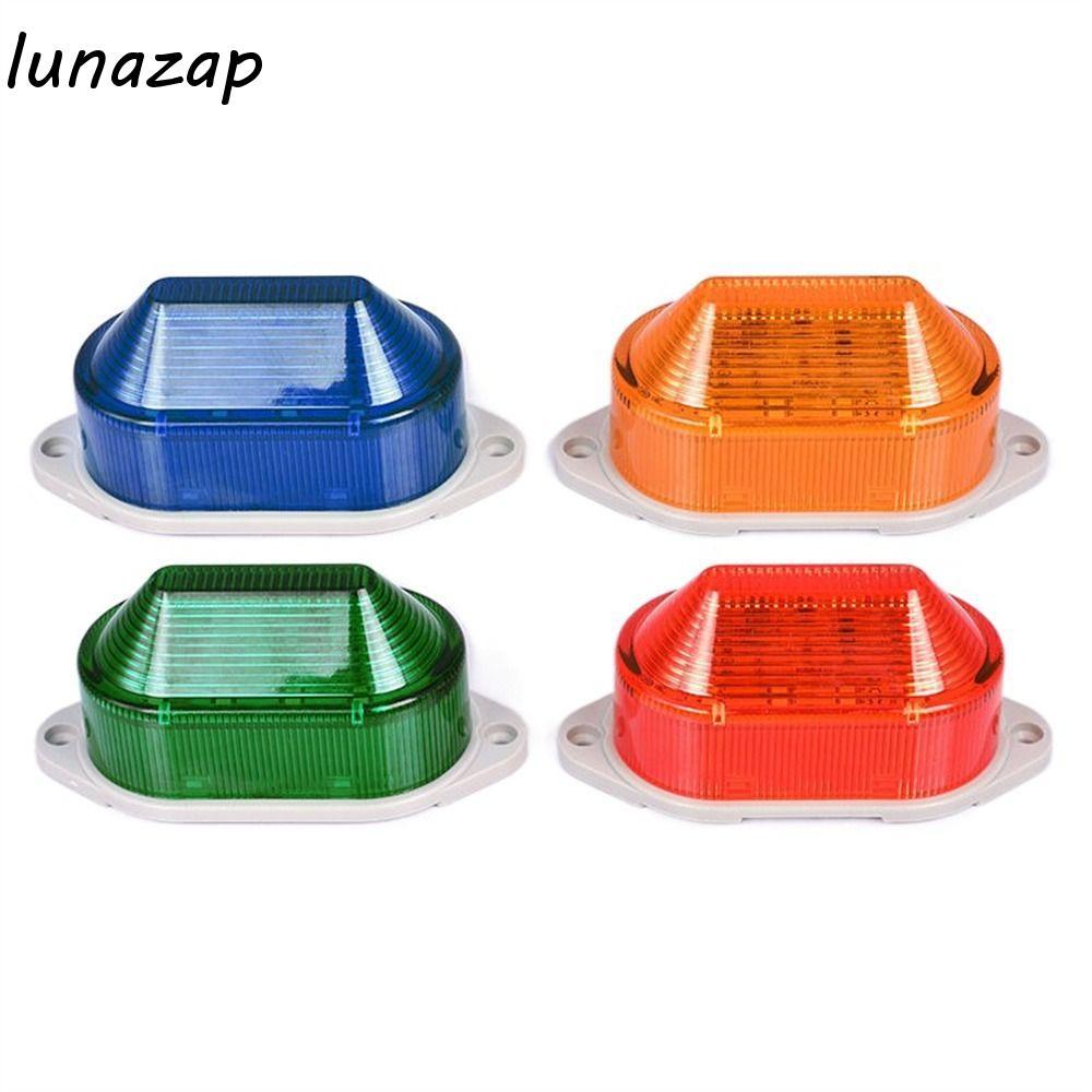 Lunazap ไฟแสดงสถานะ 12V 24V 220V ไฟกระพริบขนาดเล็ก Security Alarm Strobe สัญญาณไฟเตือน