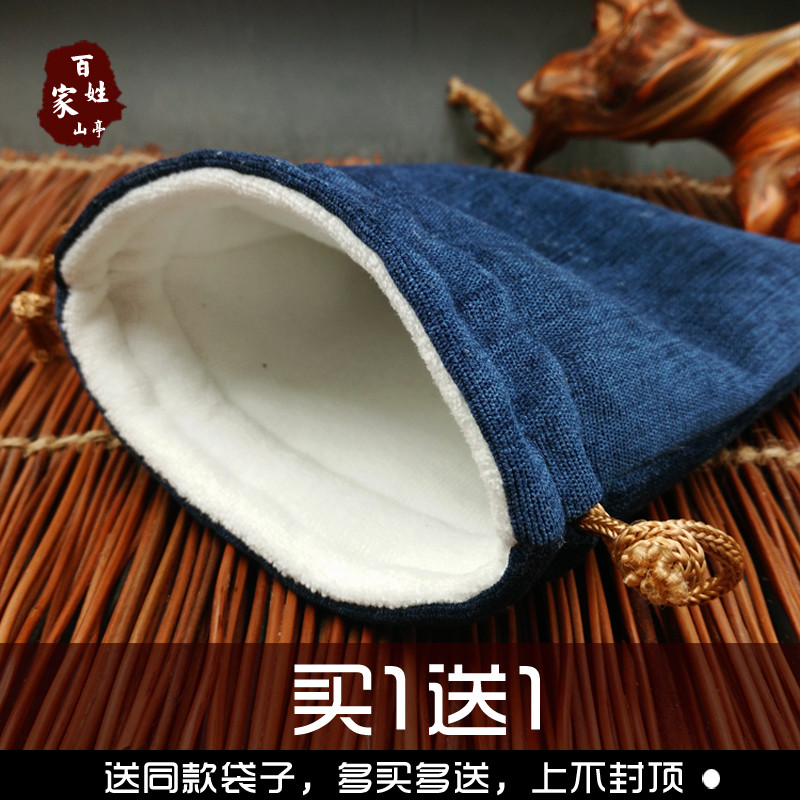 Spot Goods#Velvet storage bag with drawstring, small cloth pouch for Buddhist beads, gloves for hand