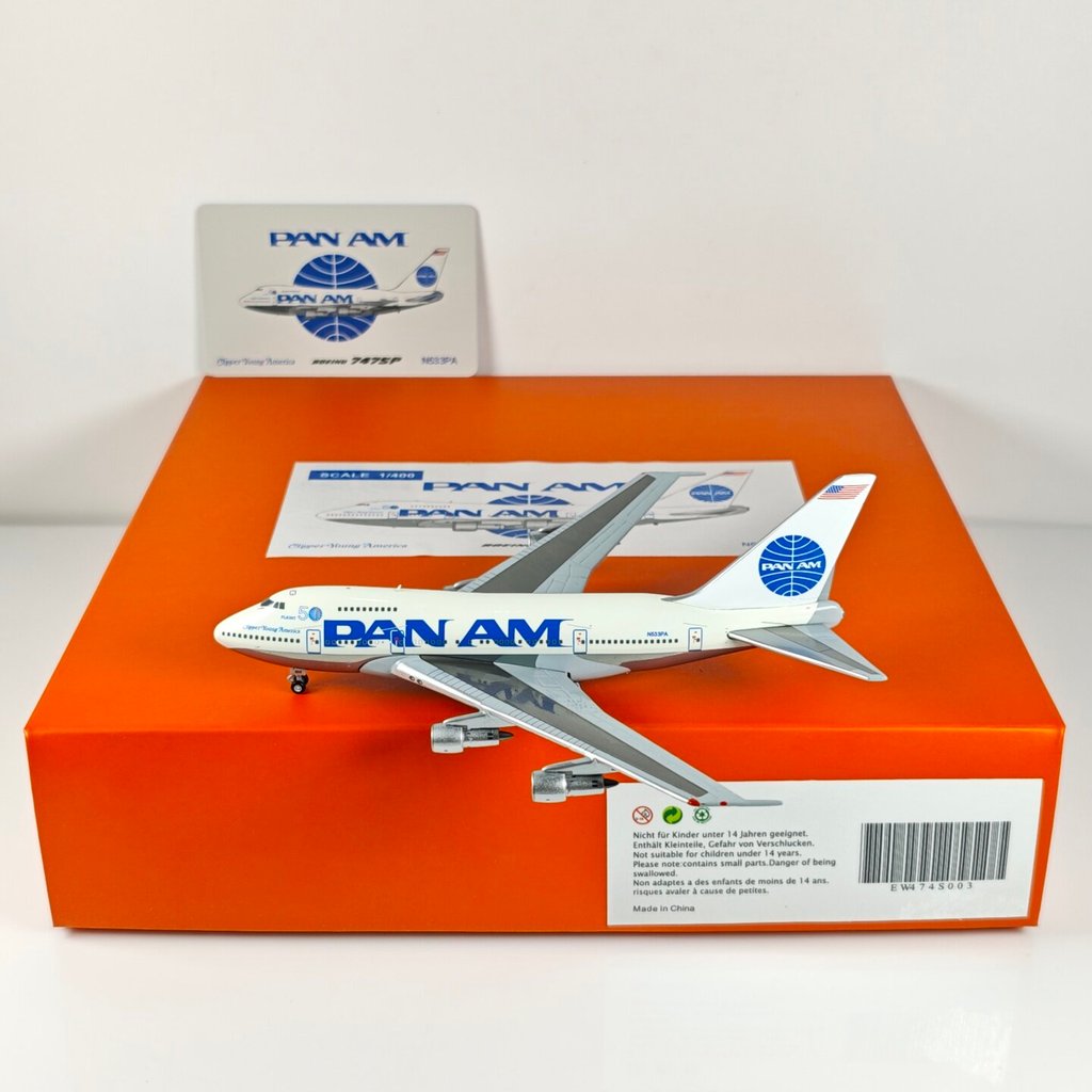 JC Wings EW474S003 1: 400 Pan America Airlines B747SP N533PA เครื่องบินรุ่น