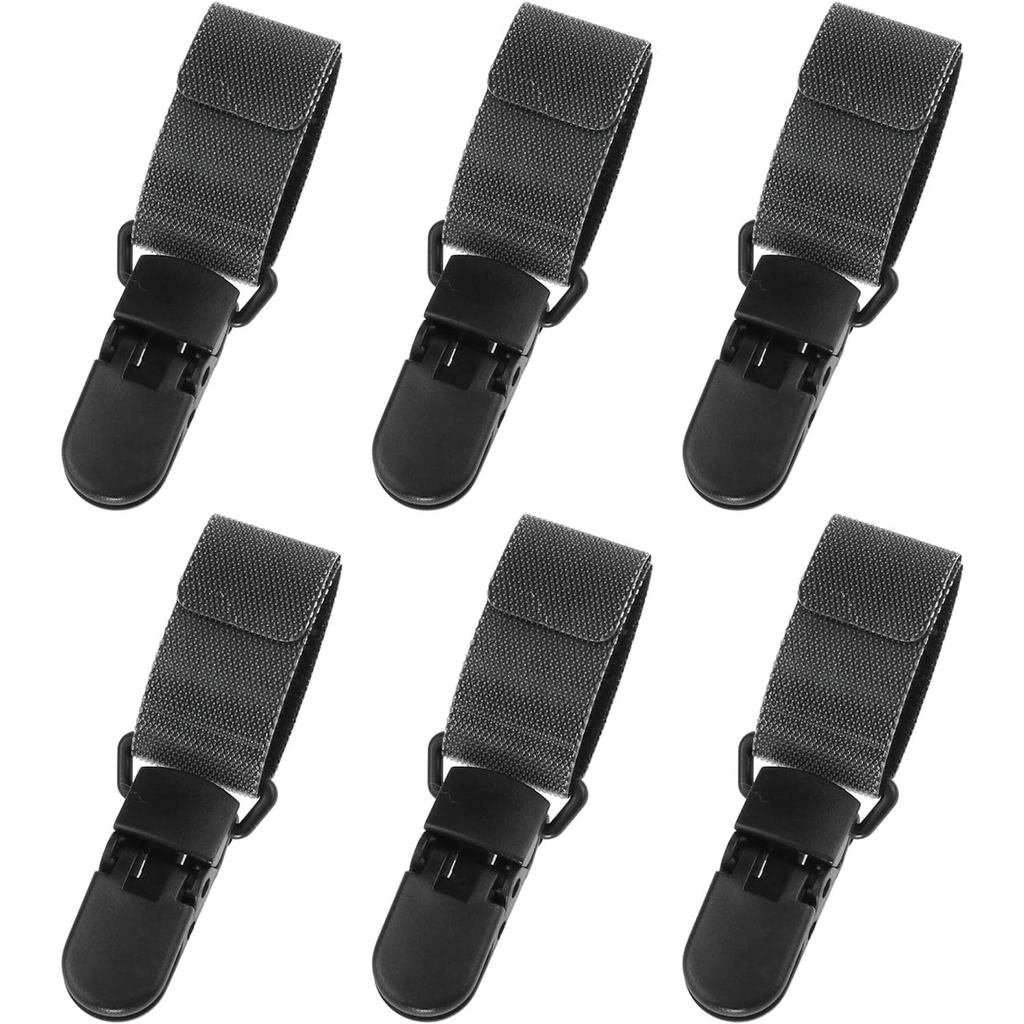 AYLIFU 6 ชิ้น Garden Flag Clips Garden Flag Stopper Clips Garden Flag Support Rod Accessories