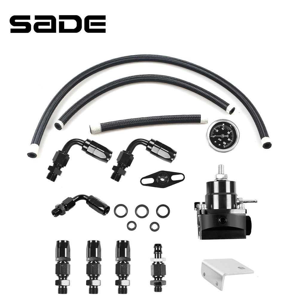 SADE AN6 Fitting 100psi Gauge Universal ปรับ FPR EFI การใช้ความดันสําหรับ 7MGTE MKIII ท่ออุปกรณ์สายน