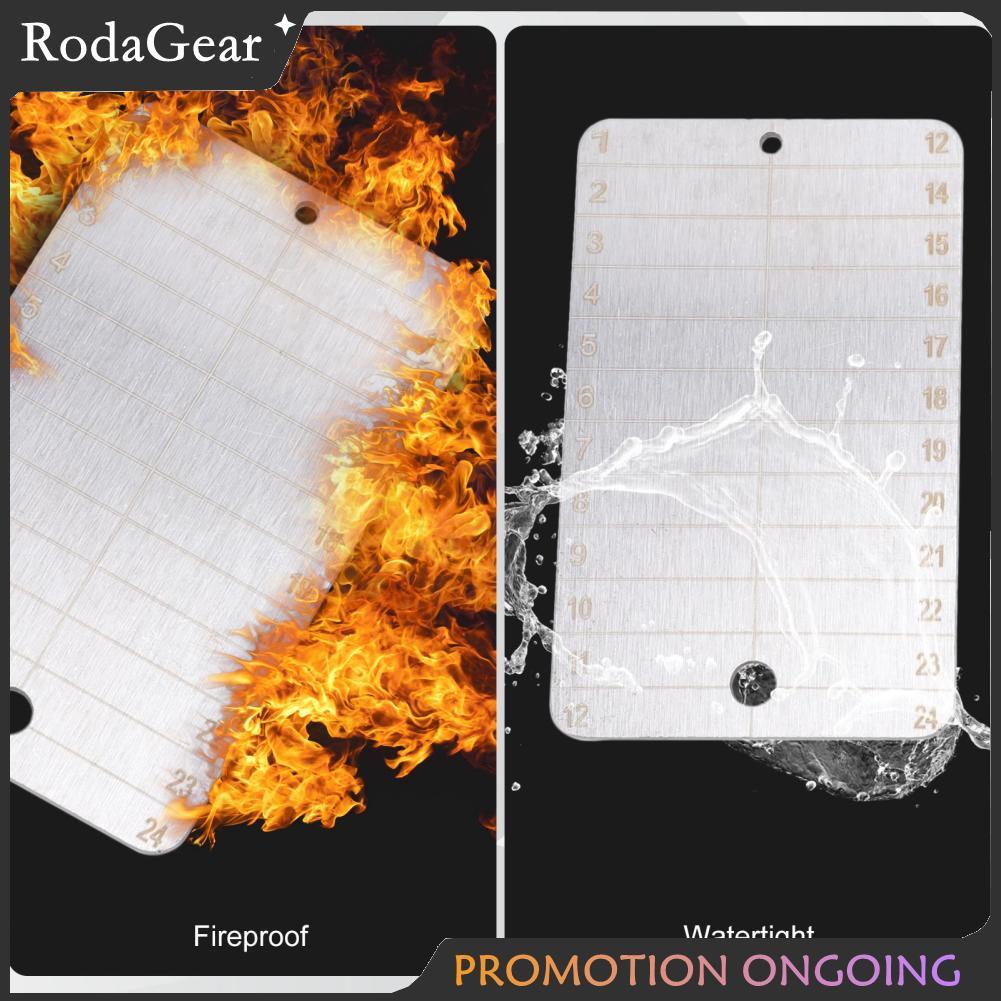 RodaGear Crypto Seed Phrase Storage แผ่นสำรองโลหะทนไฟสำหรับเครื่องมือการกู้คืน Bitcoin Cryptocurrenc