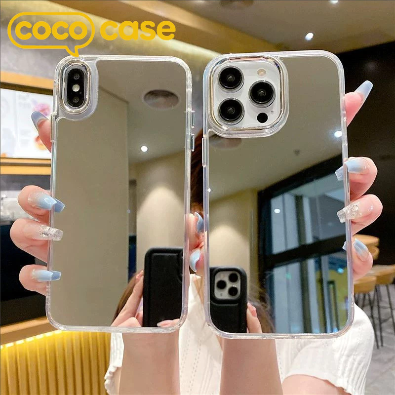 【MIRROR CASE】เคสไอโฟน เคส iPhone 16/15 Pro Max/14/13/12/11/XS/XR แบบแข็งผิวกระจกแวววาว + กันกระแทก 360°!