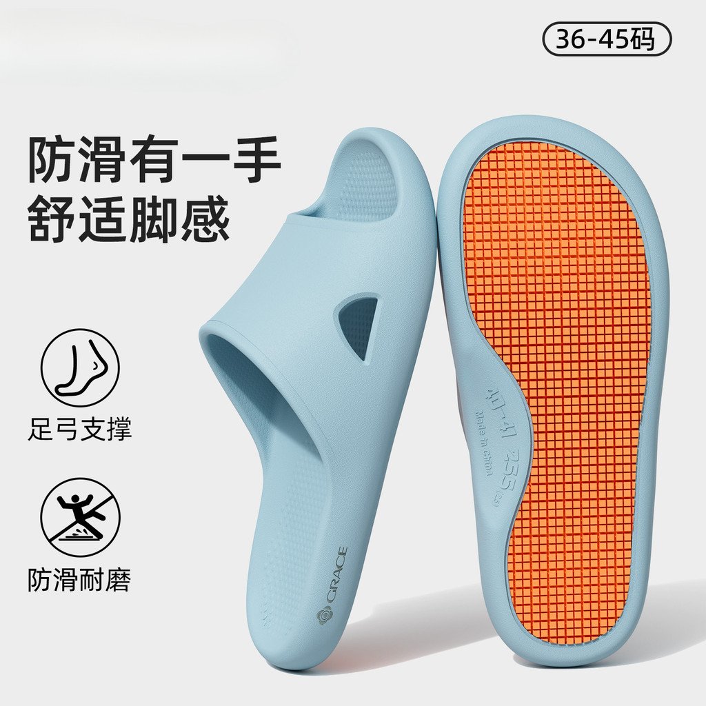 รองเท้าแตะสไตล์ใหม่ปี 2026 กันลื่น สำหรับใช้ในบ้านและห้องน้ำ
