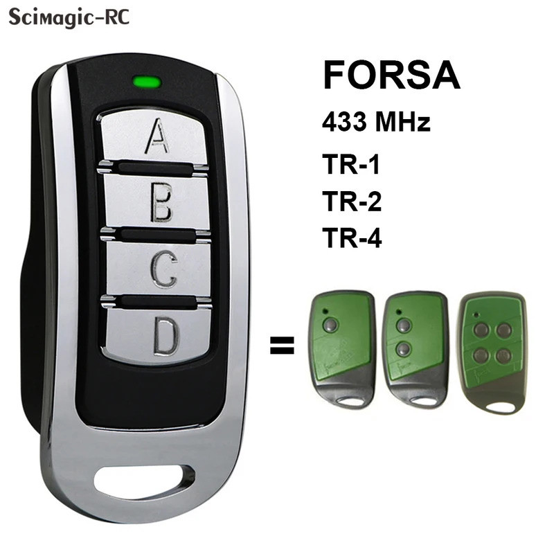 FORSA โรงรถประตูรีโมทคอนโทรลใช้งานร่วมกับ FORSA TR-1 TR-2 TR-4 RT1 RT2 RT3 เครื่องส่งสัญญาณ 433.92MH