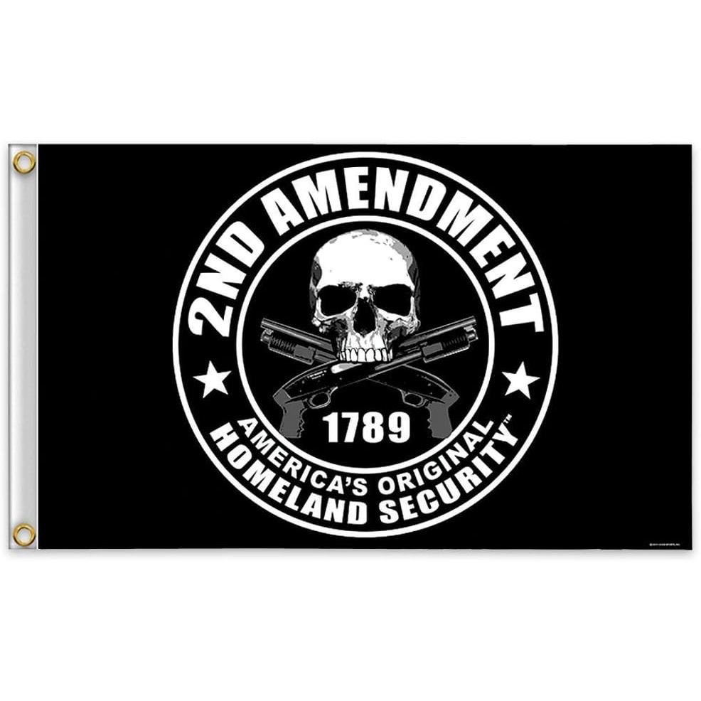 2nd Amendment America Original Homeland Security โพลีเอสเตอร์ 3 x 5 ฟุตธง