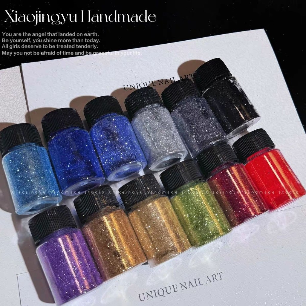 0.1 Ultra-Fine Glitter Glitter Fine Glitter Glitter Glitter diy Handmade ชุดวัสดุ Twist Stick Filler