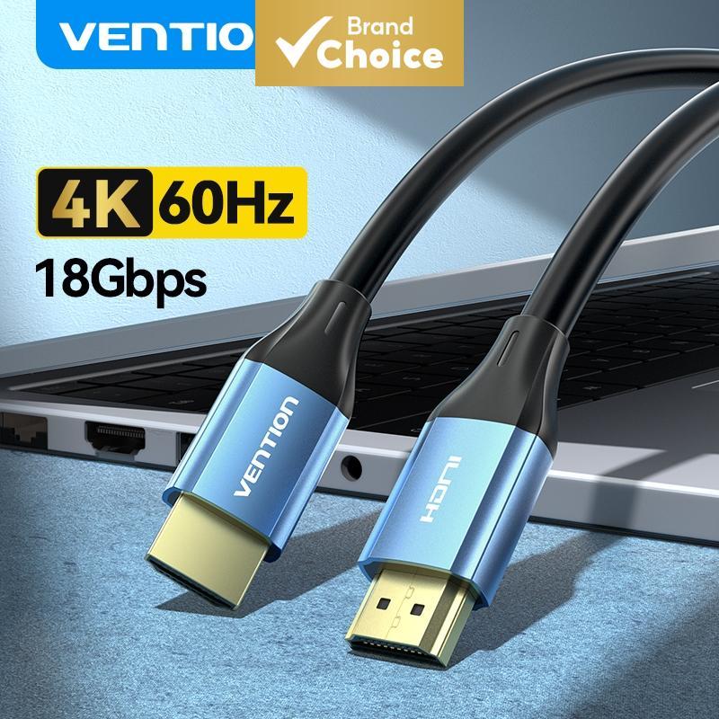 Vention สาย HDMI 2.0 18Gbps อลูมิเนียม 4K 60HZ 3D สําหรับ PS4 Nintendo Switch TV PC