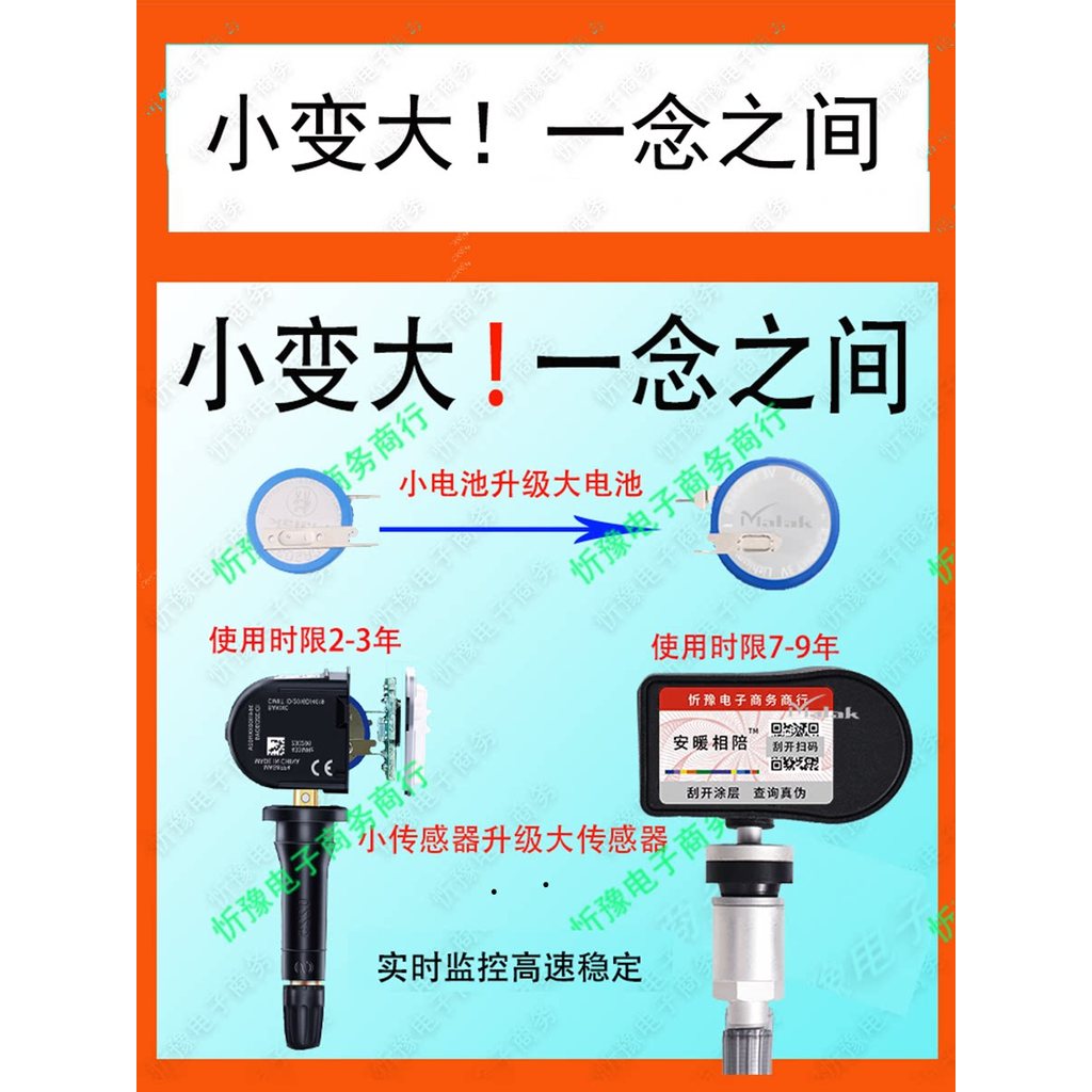 [Youpin] เหมาะสําหรับ Zhongtai เซ็นเซอร์ตรวจสอบความดันยางในตัว T600Z700 อัพเกรด 2450 เซ็นเซอร์เวอร์ช