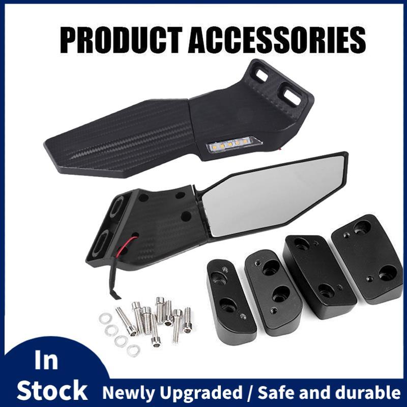 กระจกมองหลังรถจักรยานยนต์ 1 คู่สําหรับ ZX6R ZX10R ZX12R