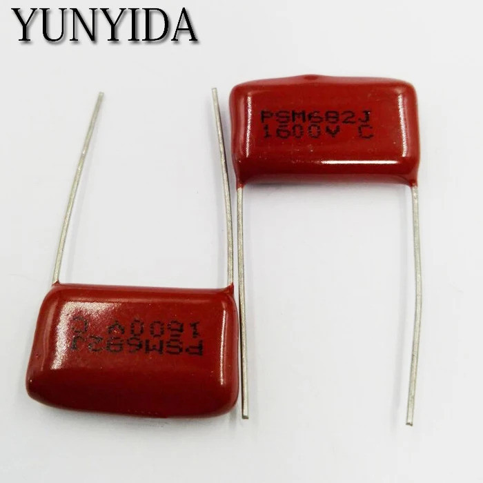 10pcs CBB ตัวเก็บประจุฟิล์มโพรพิลีน 1600V 682J 472J 222J 102J 473J 104J