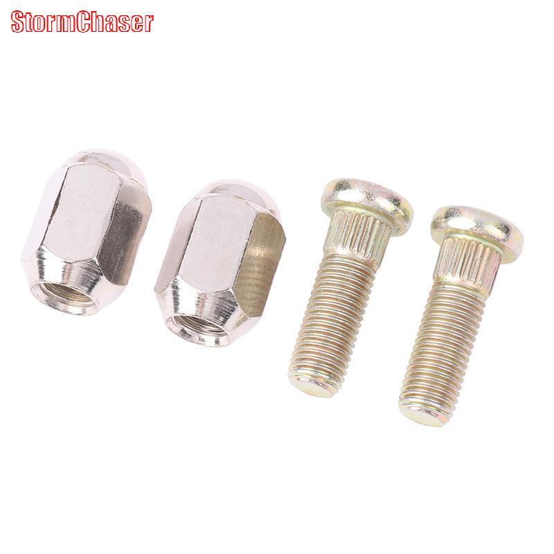 [Storm-t] 2 ชุด M10x1.25 Hex Nuts 10.9 STEEL Spline สกรูชุดสําหรับ ATV Go kart UTV Buggy Quad Dirt B