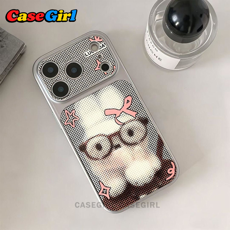 เคสไอโฟน IPhone 17 15 11 16 13 12 14 Pro Max 16 14 15 Plus 15 Plus 11 16 15 12 13 Pro ลายกระต่ายลายสก็อตโบว์น่ารัก