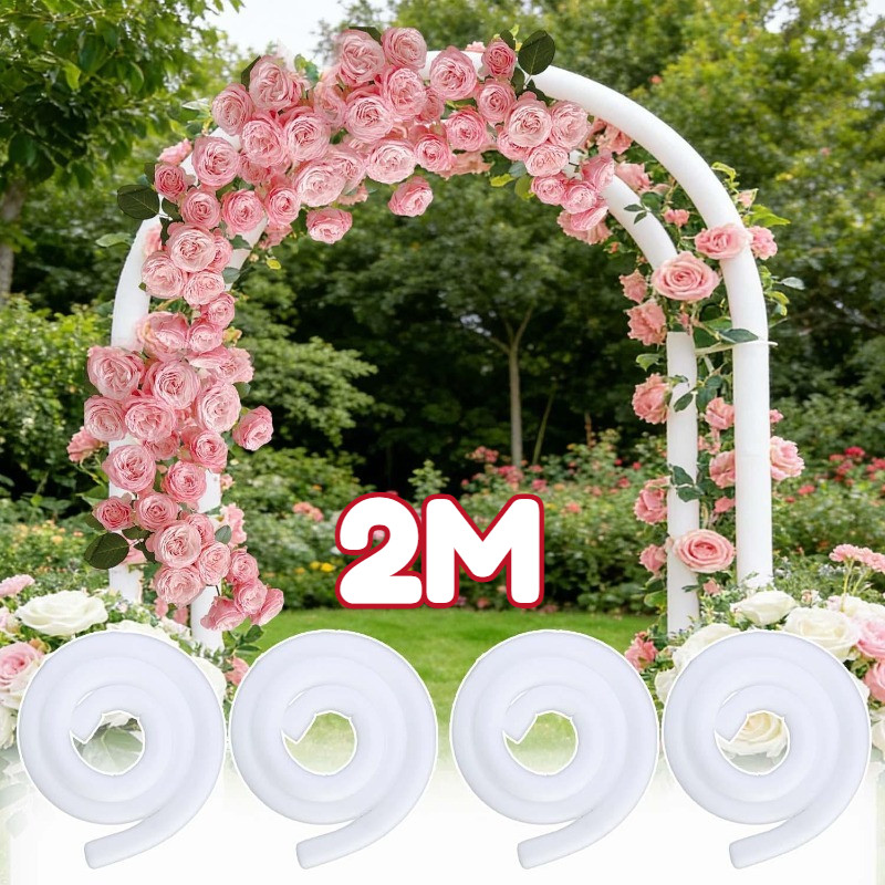 Bendable Courtyard งานแต่งงานฉากหลังดอกไม้ตกแต่ง Rod- พับ Solid Arch ดอกไม้โฟม Stick