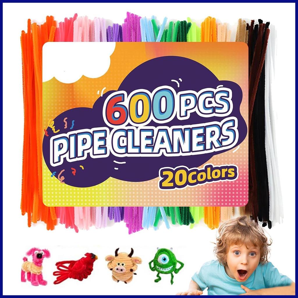 Chenille Stems Chenille Stems Art Supplies สีสันสร้างสรรค์ของเล่นเด็กสําหรับสาวเทศกาลตกแต่งเดสก์ท็อป