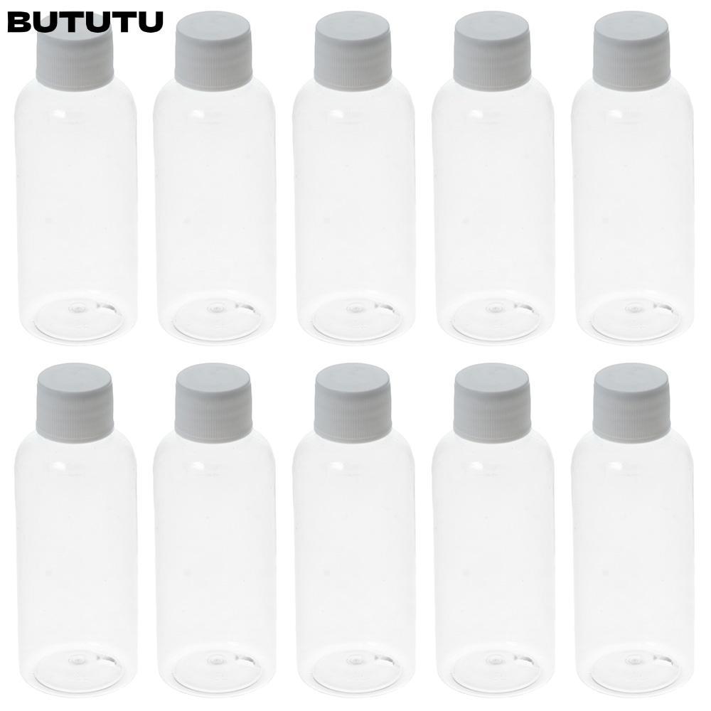 BUTU 10 ชิ้น Ginger Shot ขวด Freezable 60ml พร้อมหมวก Wellness Juice Shot ขวดรีฟิล