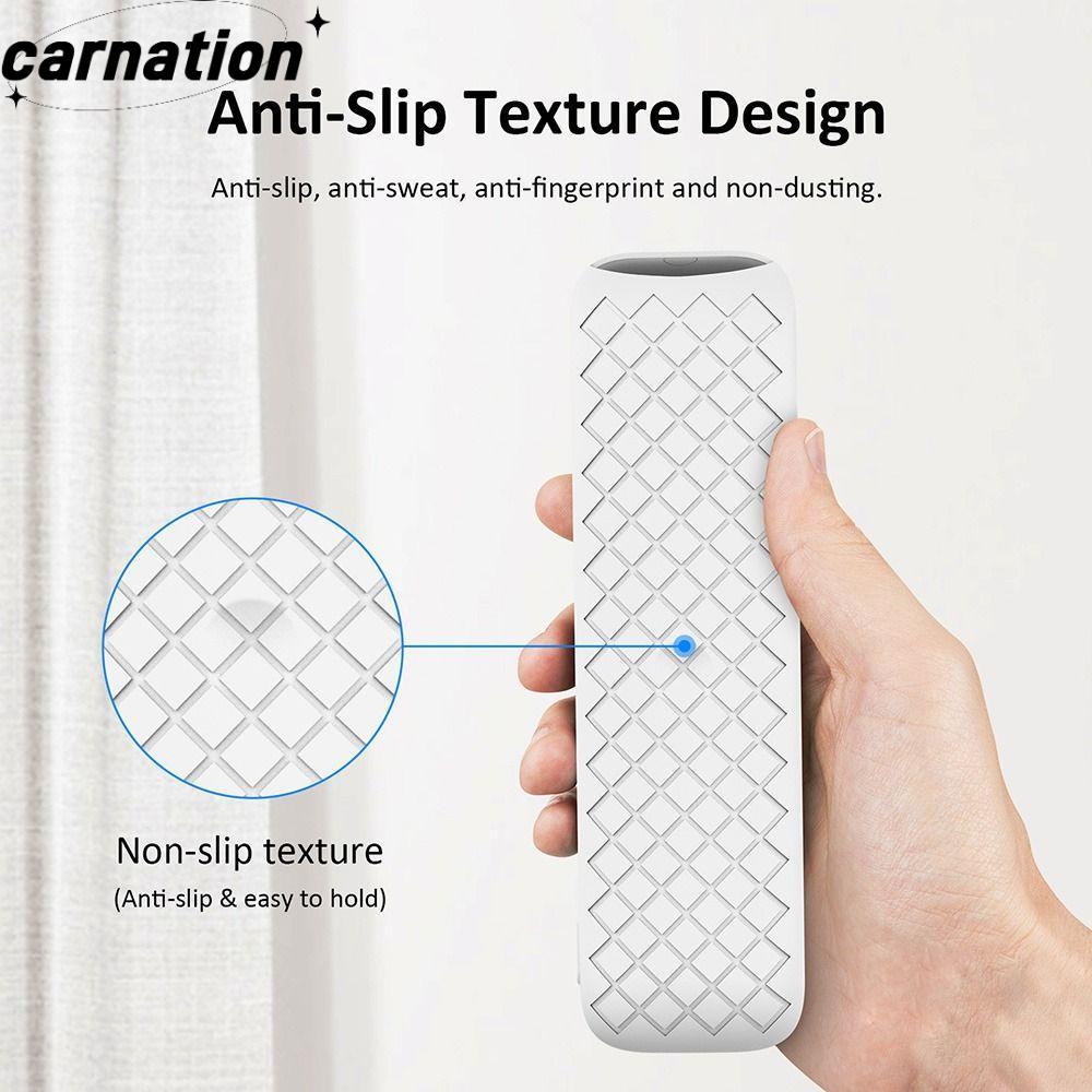 CARNATION TV Stick Cover, ซิลิโคนสีทึบรีโมทคอนโทรล, Soft Protective กันกระแทก TV Remote Cover สําหรั