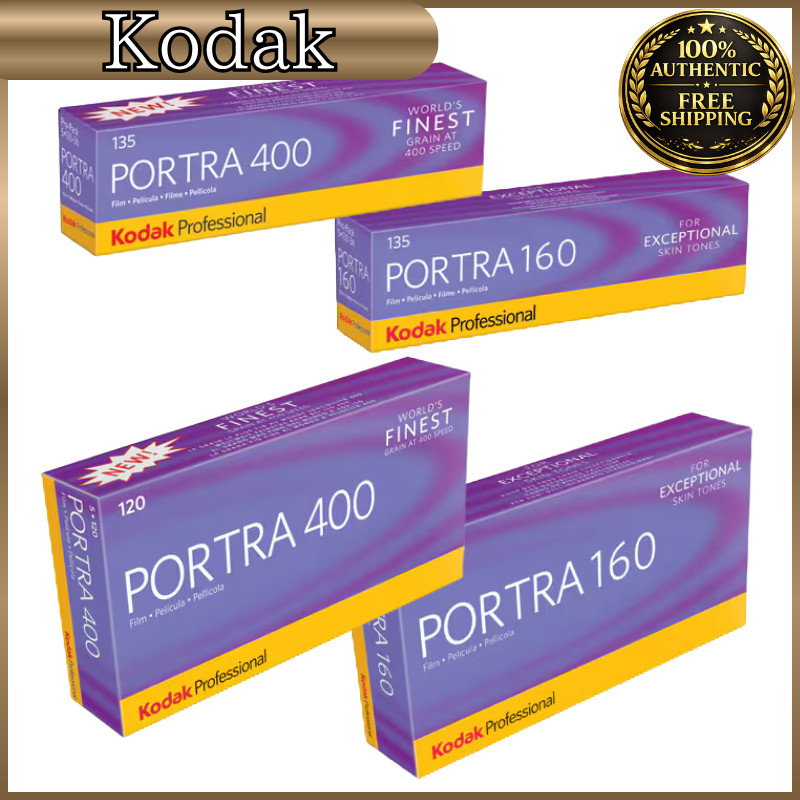 Kodak Professional Portra Color Negative Film – 5-Pack (35mm or 120; ISO 160/400)