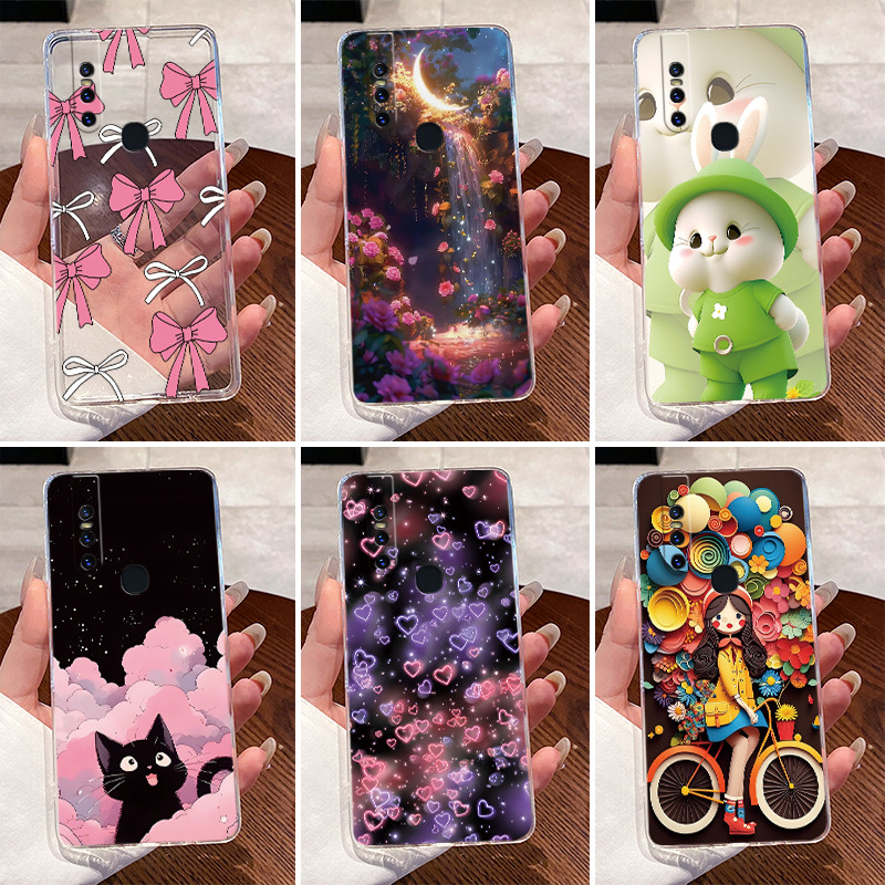เคสโทรศัพท์มือถือ ซิลิโคนนุ่ม TPU พิมพ์ลายเจลลี่น่ารัก สําหรับ Vivo V15 1819 V15 Pro 1818 V15 V 15Pro