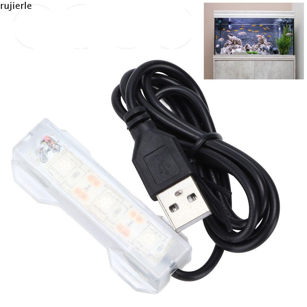 RUJIER Aquatic Plant Light Aquarium USB Aquatic Plant โคมไฟ LED สําหรับถังปลา Aquarium อุปกรณ์เสริม