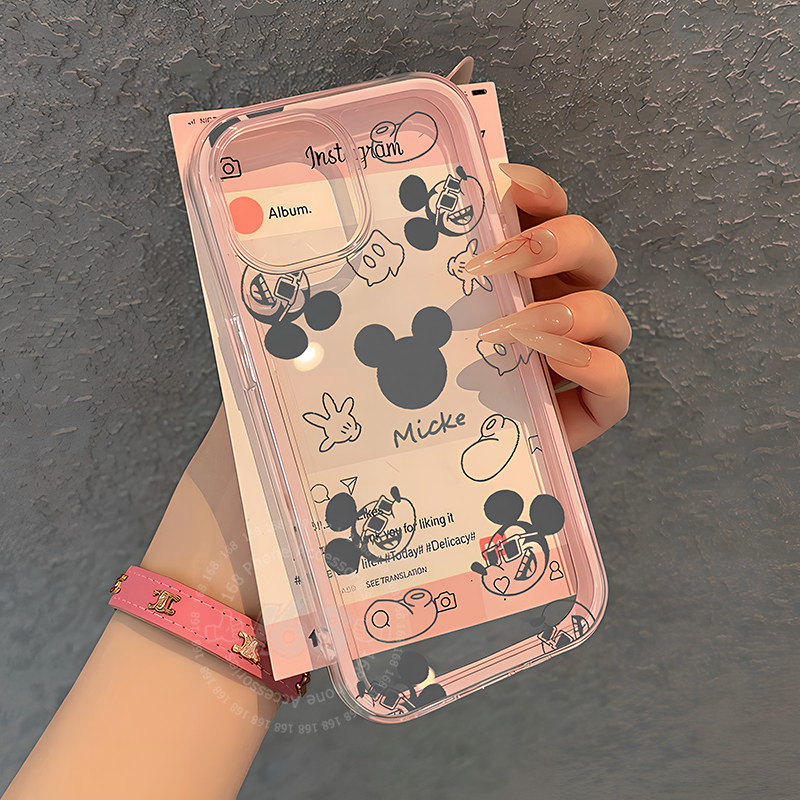 เคส Vivo V70 V60 เคส V60 Lite เคสการ์ตูนน่ารักหัวมิกกี้ เคสกันกระแทก เคสเจลลี่อาร์มอร์ 2 in 1 เคสโปร่งใสหนา กันตก สำหรับผู้หญิง