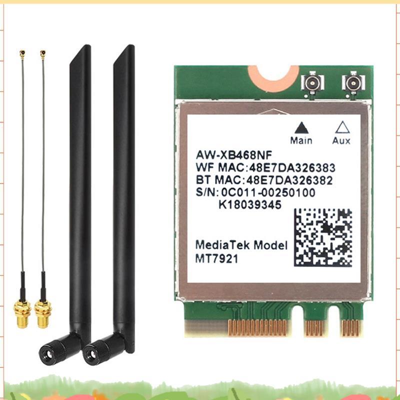 MT7921 WIFI6 2.4G 5G การ์ดเครือข่าย Gigabit คอมพิวเตอร์เดสก์ท็อปแล็ปท็อปการ์ดเครือข่ายไร้สายในตัวพร้