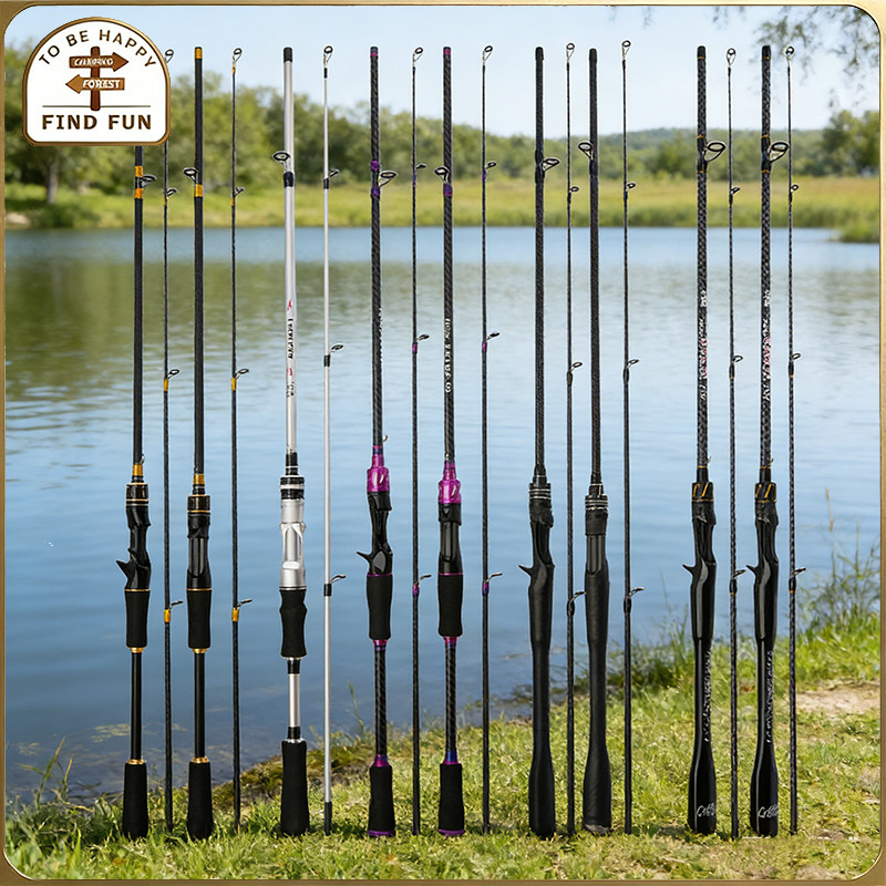 🎣คันเบ็ดตกปลา FRP คันเบ็ด ก้านอเนกประสงค์  UL ด้ามจับตรง 1.65/ 1.8m มีความนุ่มนวลดี เบาพิเศษ ประมงทั่วไป