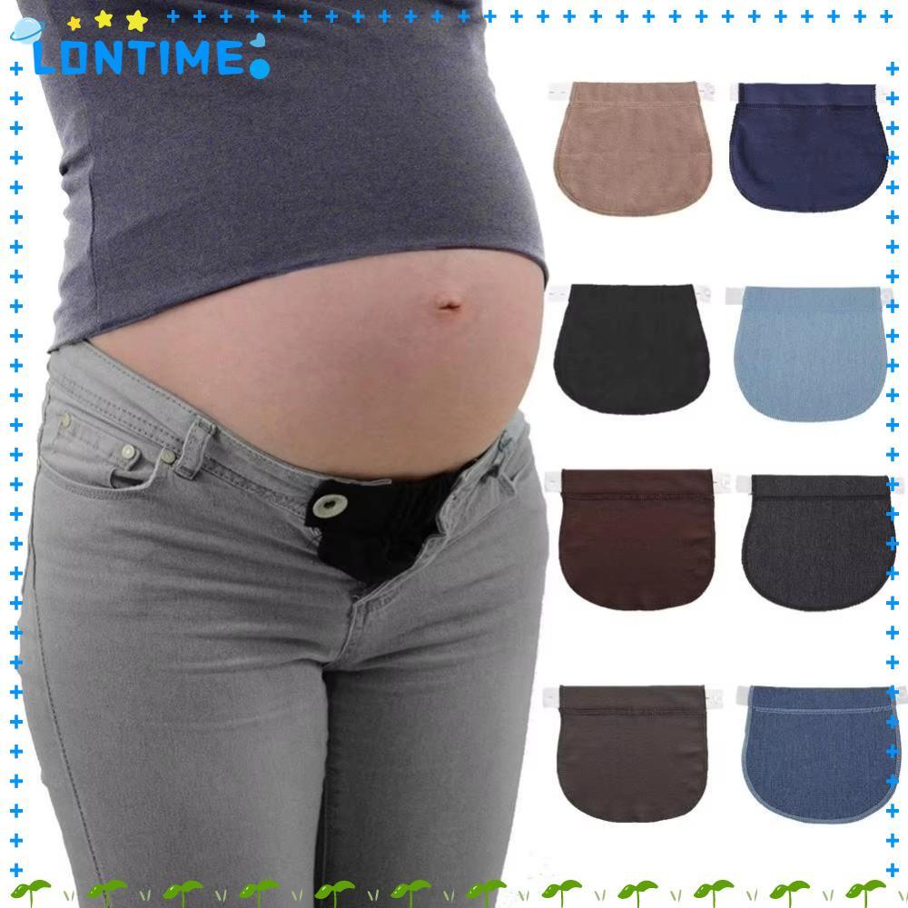 LONTIME กางเกงคนท้อง Extender, ยาวเครื่องมือปรับการตั้งครรภ์ปรับ Extender, DIY เย็บขยายปุ่มขยายสายรัด Extender หญิงตั้งครรภ์