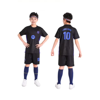 เสื้อฟุตบอลโลกสำหรับเด็กทั้งชายและหญิง เจอร์ซีย์แห้งไวสำหรับแข่งขัน สไตล์เหมือนกัน