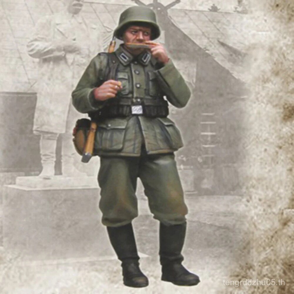 Yuanmoju GK 1/35 เรซิ่นรุ่น World War II Mouthpiece ออร์แกนทหารรูปสีขาวรุ่น 789R