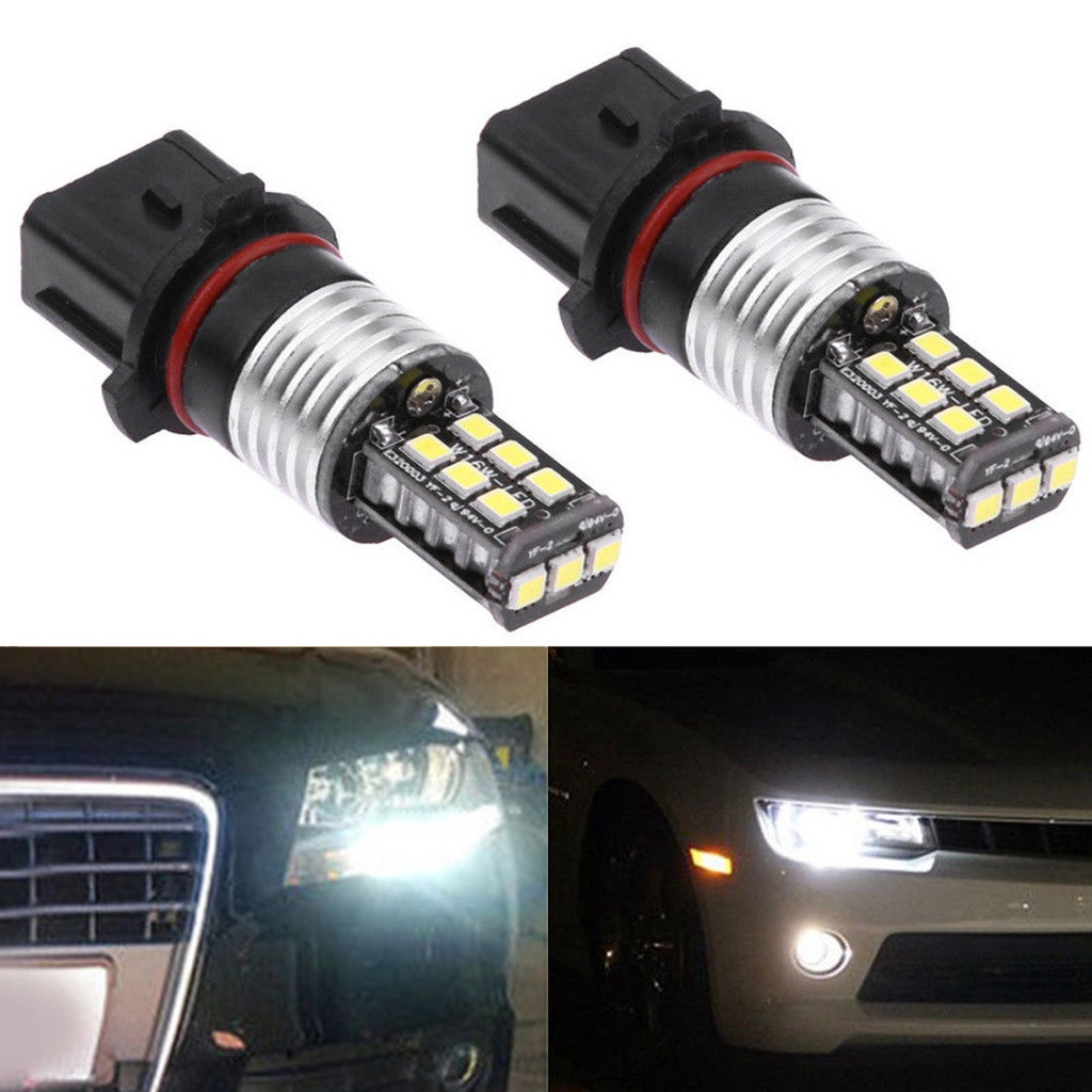 2 ชิ้น P13W 2835 15LED ไฟตัดหมอก Canbus ไฟวิ่งกลางวัน DRL หลอดไฟ