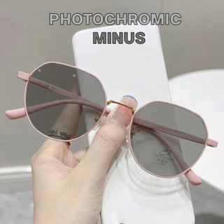 Kacamata Minus Photocromic Korea / Anti Radiasi 2 In 1 Fotokromik Minus Pria Wanita Zhijing 07 KacamataGrosirberkah