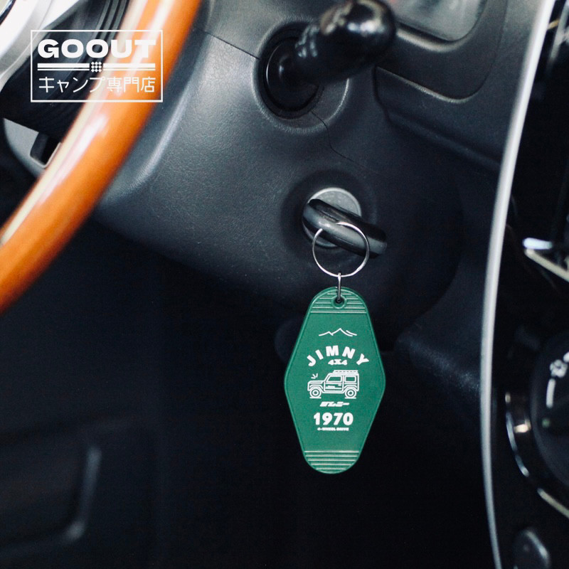 SUZUKI JIMMY แผ่นตกแต่งกุญแจรถ Jimny Japan Limited Edition 1970 Retro Trend Buckle Pendant Key Ring Gift