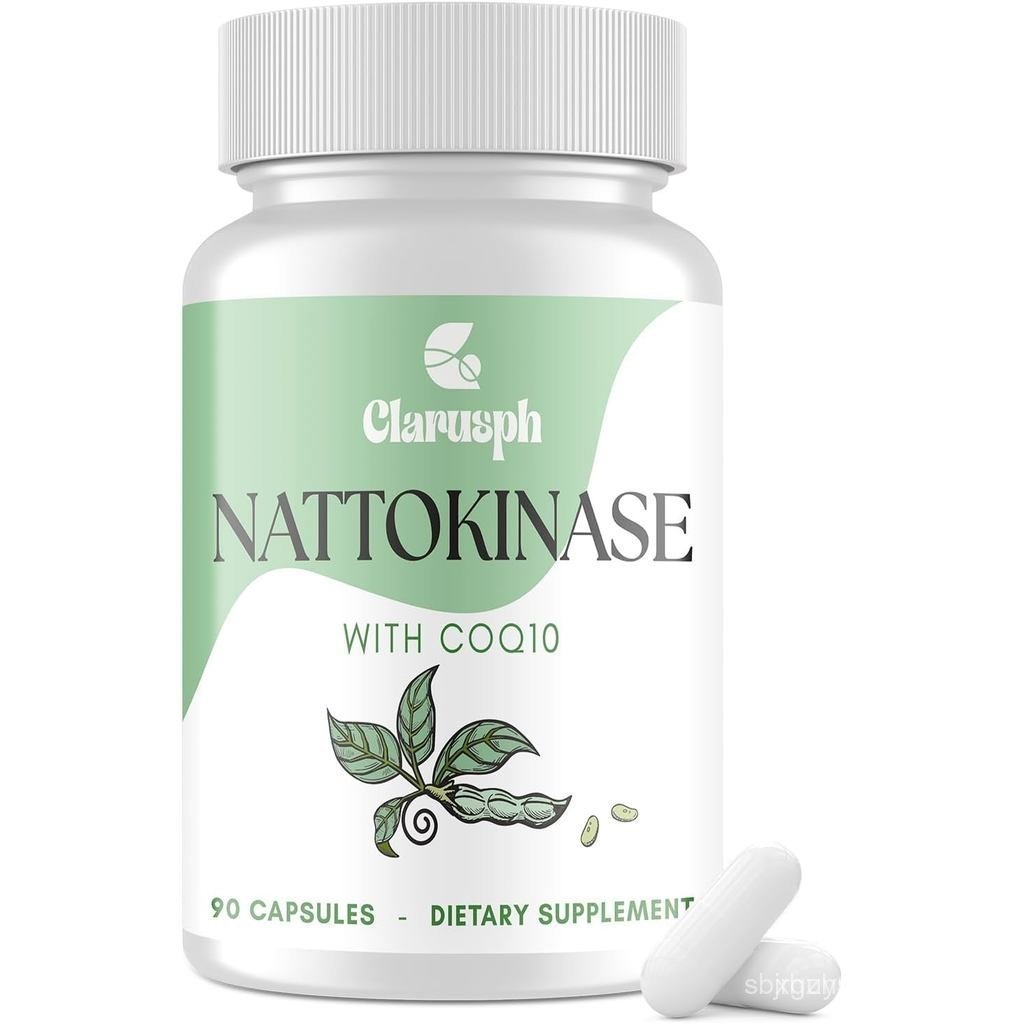 อาหารเสริม Nattokinase สําหรับการไหลเวียน – Nattokinase 8000 FU พร้อม 100 มก. | 90 แคปซูล | วิตามิน 