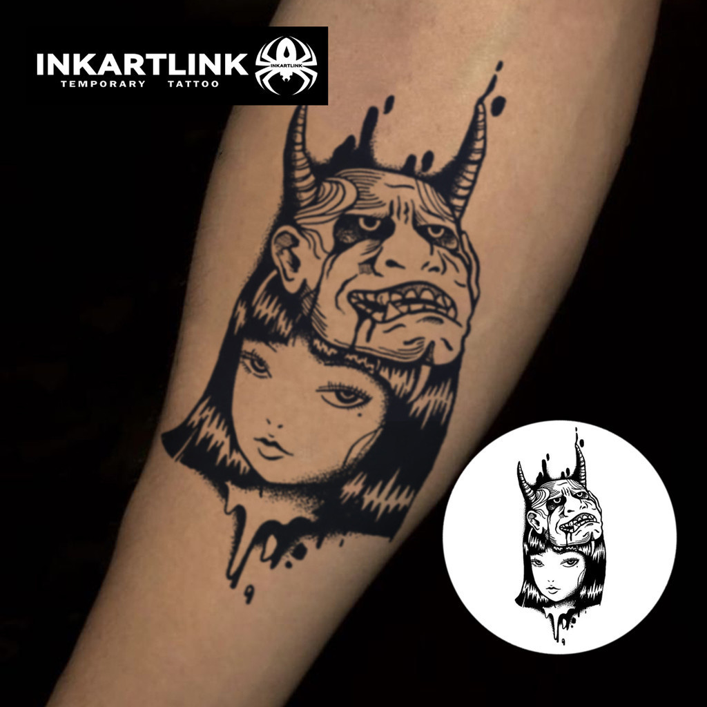 สติ๊กเกอร์รอยสักแบบชั่วคราวสไตล์อนิเมะ ติดทนน้ำได้นาน 15 วัน - รูปที่ 3